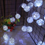 Guirlande Lumineuse Rotin Blanc
