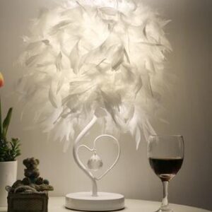 Lampe de Chevet Plume Blanche