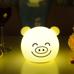 Veilleuse Animaux  Tête de Cochon