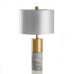 Lampe de Table Design Moderne Gris