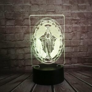 Lampe 3D <br> Vierge Marie