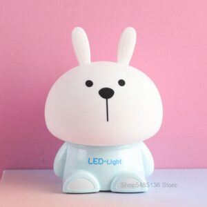 Veilleuse Lampe Lapin Bleu